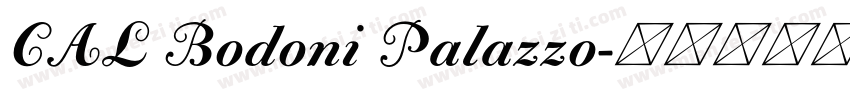 CAL Bodoni Palazzo字体转换